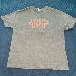 Let's Go Girls Women's Grey Graphic Tee Size 2XL‎